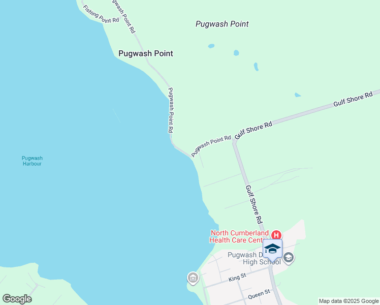 map of restaurants, bars, coffee shops, grocery stores, and more near 38 Pugwash Point Road in Pugwash