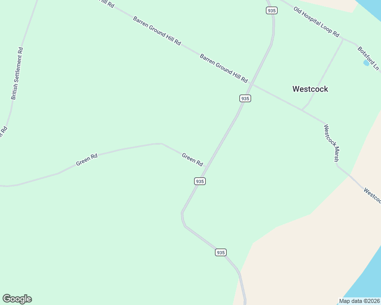 map of restaurants, bars, coffee shops, grocery stores, and more near 25 New Brunswick 935 in Westcock