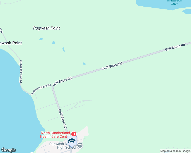 map of restaurants, bars, coffee shops, grocery stores, and more near 532 Gulf Shore Road in Pugwash