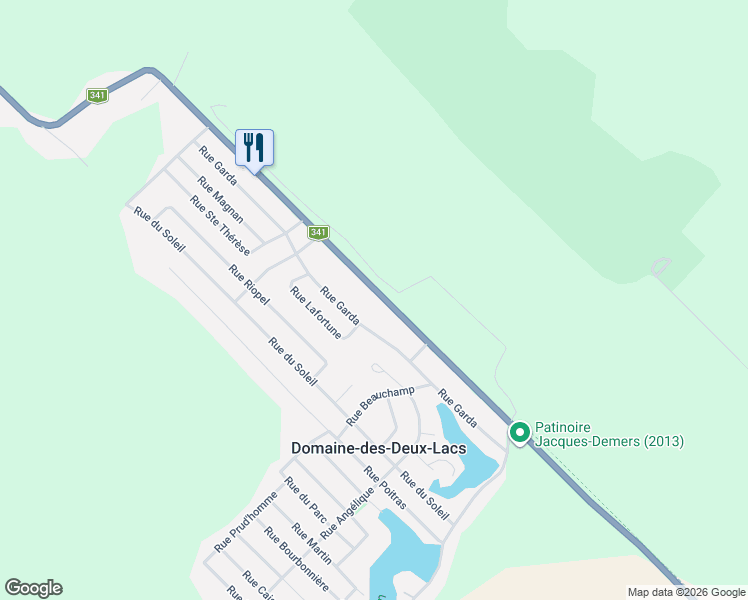 map of restaurants, bars, coffee shops, grocery stores, and more near 691 Québec 341 in L'Épiphanie