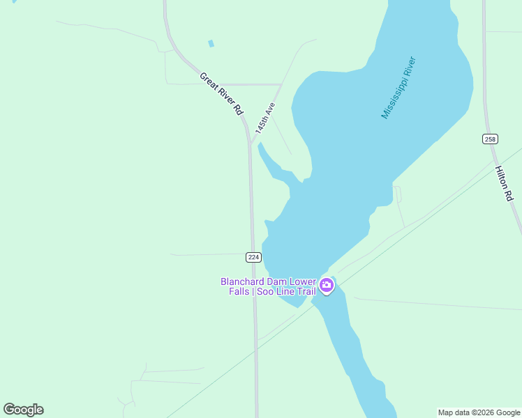 map of restaurants, bars, coffee shops, grocery stores, and more near 7140 Great River Road in Royalton