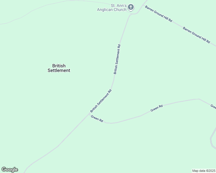 map of restaurants, bars, coffee shops, grocery stores, and more near 171 British Settlement Road in British Settlement