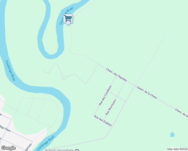 map of restaurants, bars, coffee shops, grocery stores, and more near 7 Chemin Fortin in Outaouais