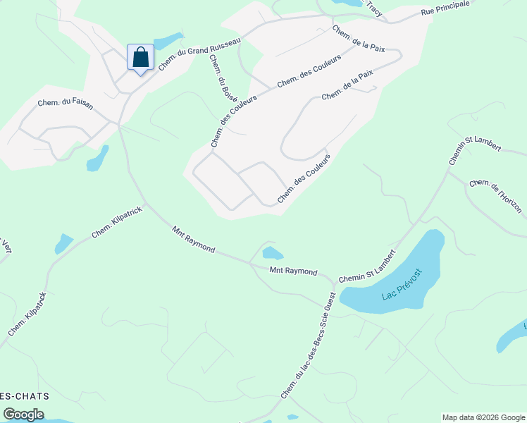 map of restaurants, bars, coffee shops, grocery stores, and more near 87 Chemin des Couleurs in Saint-Sauveur
