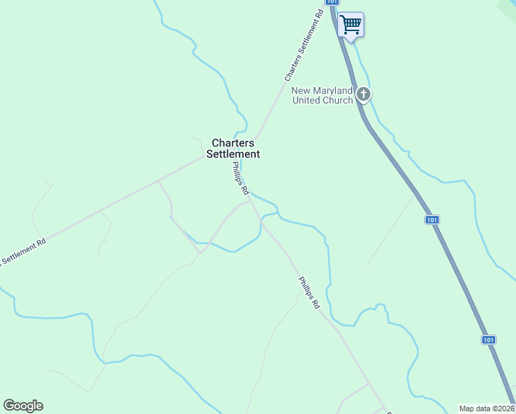 map of restaurants, bars, coffee shops, grocery stores, and more near 70 Phillips Road in Charters Settlement
