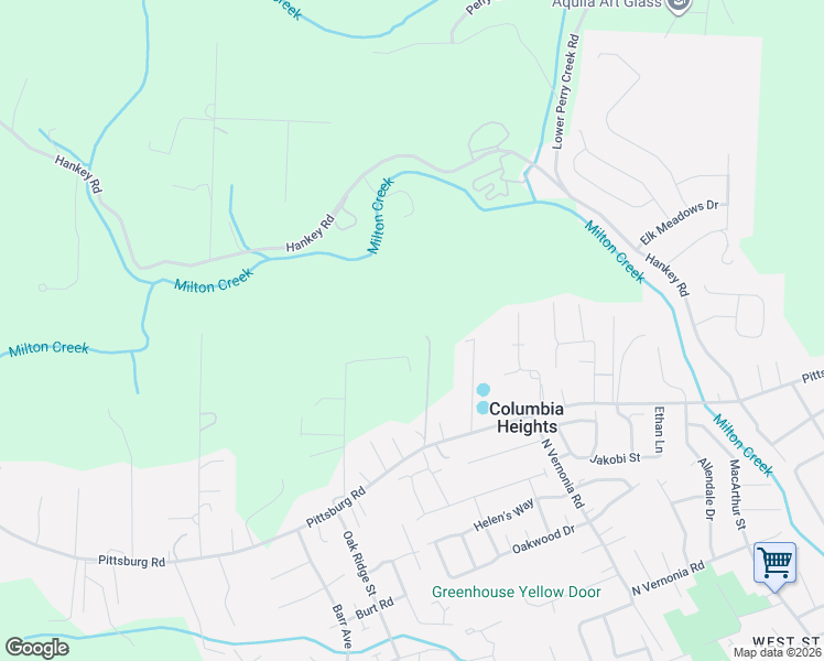 map of restaurants, bars, coffee shops, grocery stores, and more near 35177 Pittsburg Road in St. Helens