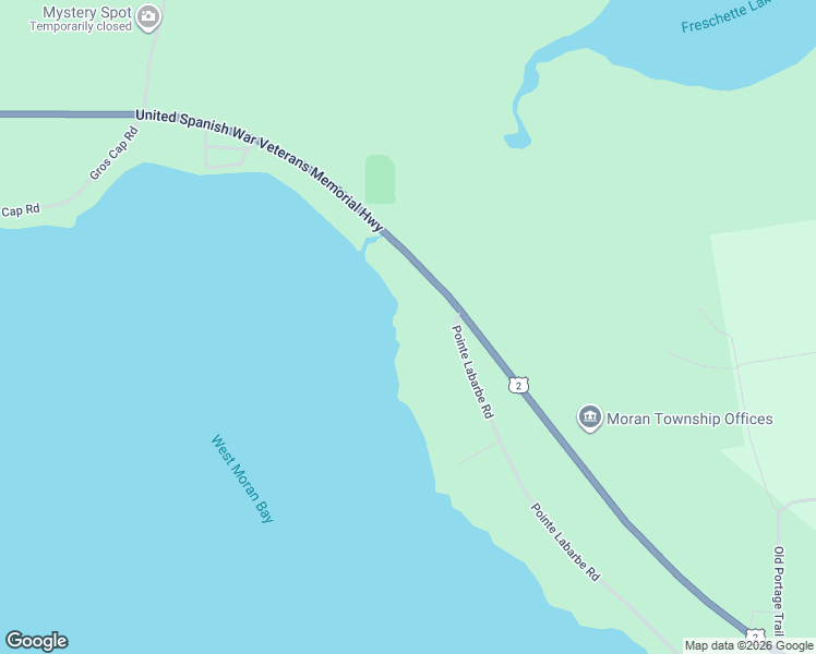 map of restaurants, bars, coffee shops, grocery stores, and more near 1435 U.S. 2 in St. Ignace
