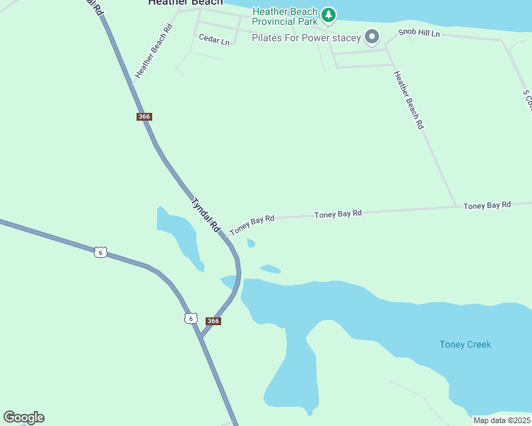 map of restaurants, bars, coffee shops, grocery stores, and more near 43 Toney Bay Road in Port Howe