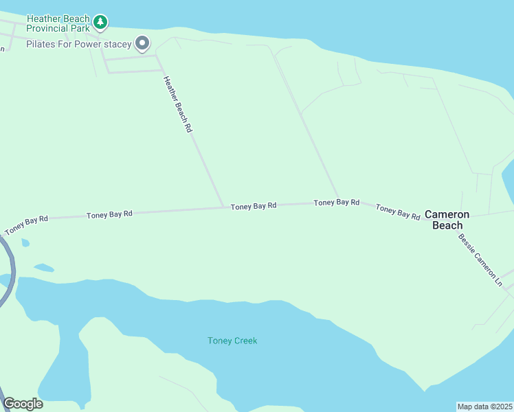 map of restaurants, bars, coffee shops, grocery stores, and more near Toney Bay Road in Cumberland County