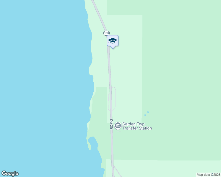 map of restaurants, bars, coffee shops, grocery stores, and more near 8972 Oo 25 in Garden