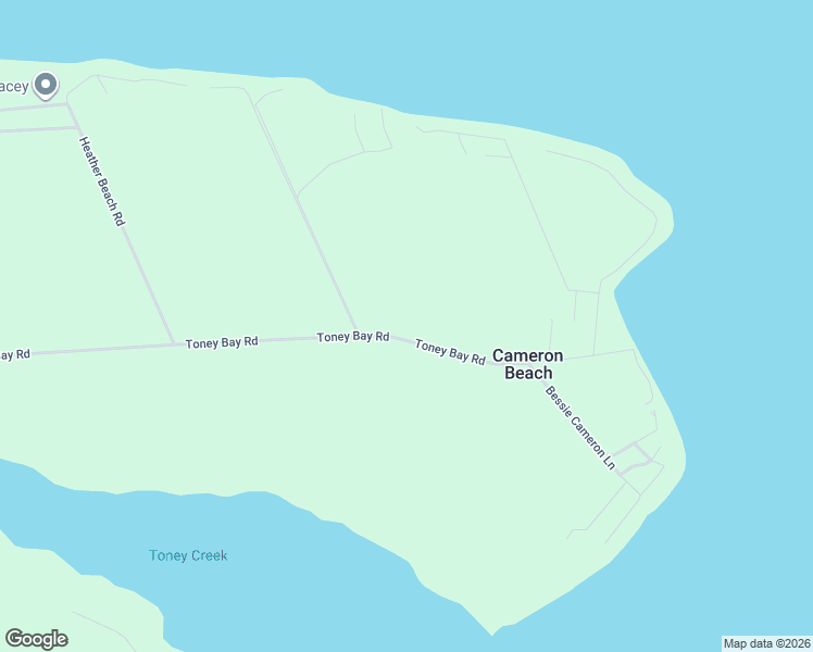 map of restaurants, bars, coffee shops, grocery stores, and more near 345 Toney Bay Road in Cameron Beach