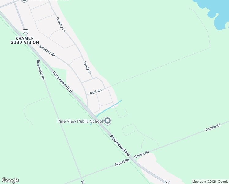 map of restaurants, bars, coffee shops, grocery stores, and more near 3 Kramer Avenue in Petawawa