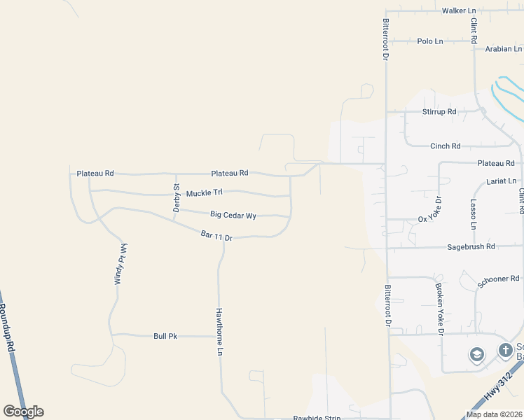 map of restaurants, bars, coffee shops, grocery stores, and more near 1400 Plateau Road in Billings