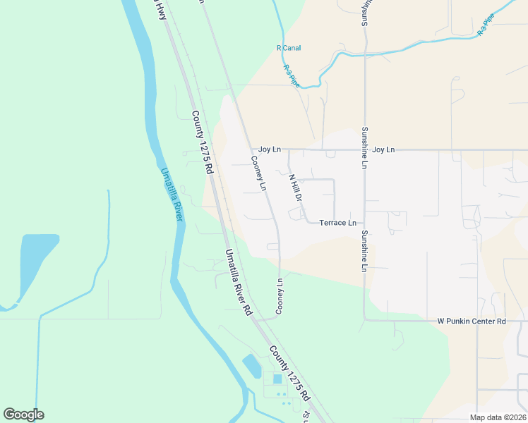 map of restaurants, bars, coffee shops, grocery stores, and more near 80523 Cooney Lane in Hermiston