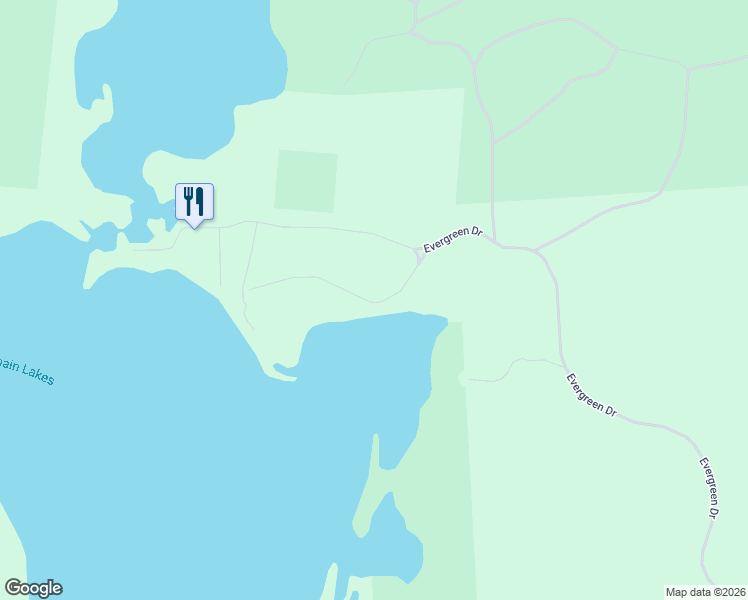 map of restaurants, bars, coffee shops, grocery stores, and more near 4800-4898 Pike Bay Road in Eagle River