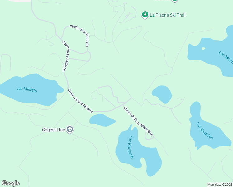 map of restaurants, bars, coffee shops, grocery stores, and more near 102 Chemin des Cimes in Saint-Sauveur