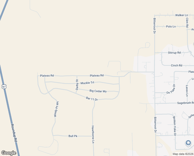 map of restaurants, bars, coffee shops, grocery stores, and more near 1229 Plateau Road in Billings