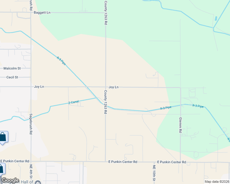 map of restaurants, bars, coffee shops, grocery stores, and more near 31133 Joy Lane in Hermiston