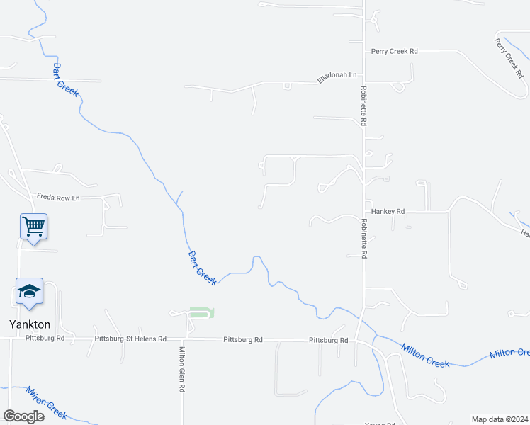 map of restaurants, bars, coffee shops, grocery stores, and more near 60377 Robinette Road in Saint Helens