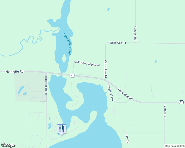 map of restaurants, bars, coffee shops, grocery stores, and more near 11265 North Frontage Road in Pine City