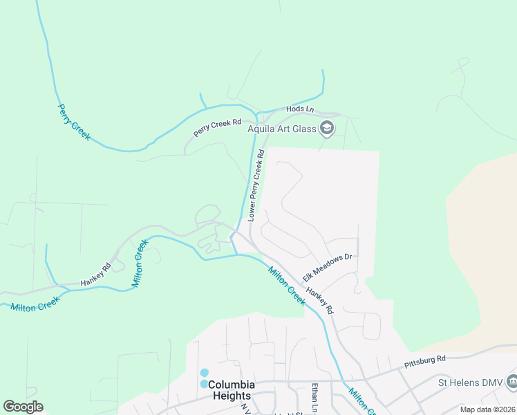 map of restaurants, bars, coffee shops, grocery stores, and more near Valley View Drive in St. Helens