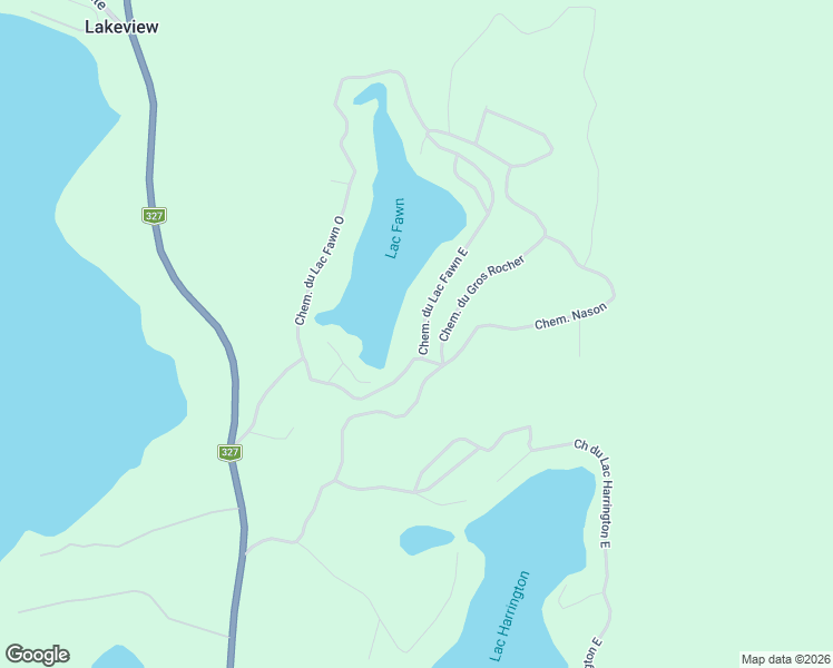 map of restaurants, bars, coffee shops, grocery stores, and more near 30-52 Chemin du Lac Fawn Est in Harrington