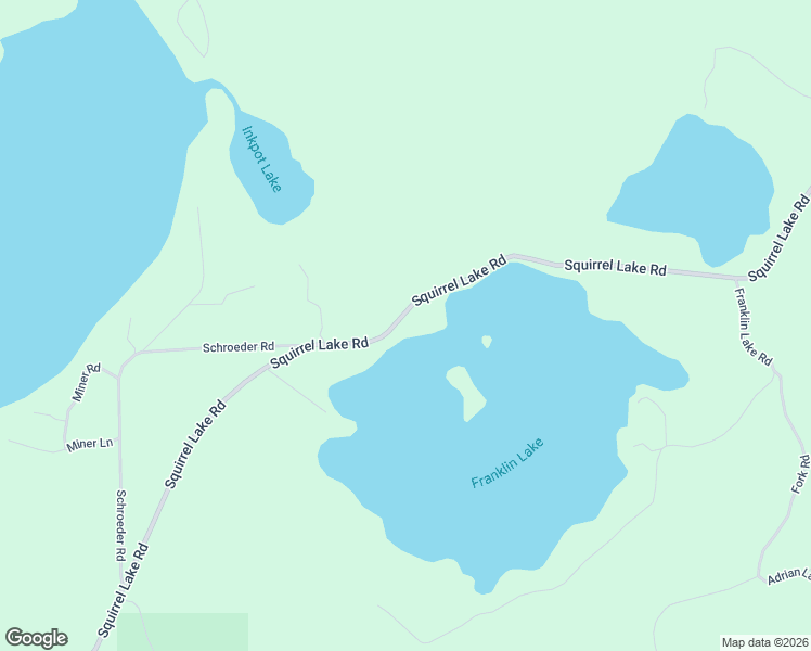 map of restaurants, bars, coffee shops, grocery stores, and more near 8404 Squirrel Lake Road in Minocqua