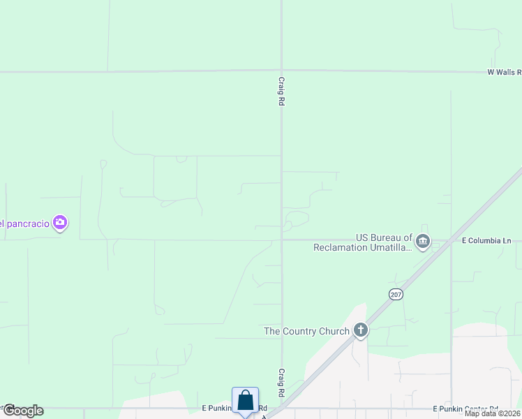 map of restaurants, bars, coffee shops, grocery stores, and more near 80672 Craig Road in Hermiston