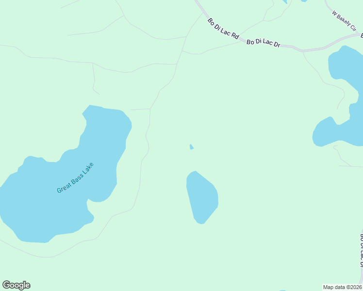 map of restaurants, bars, coffee shops, grocery stores, and more near 8443 Great Bass Lake Road in Minocqua