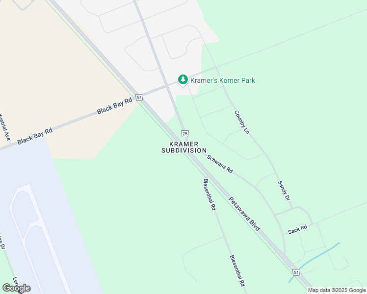 map of restaurants, bars, coffee shops, grocery stores, and more near Petawawa Boulevard in Petawawa