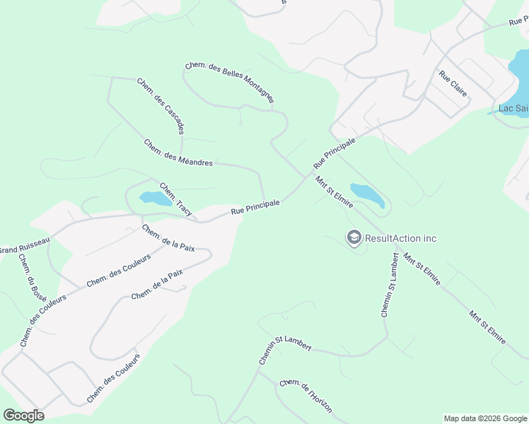 map of restaurants, bars, coffee shops, grocery stores, and more near 1078 Chemin du Grand Ruisseau in Saint-Sauveur