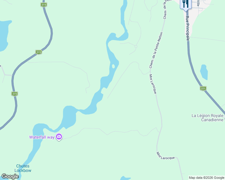 map of restaurants, bars, coffee shops, grocery stores, and more near Chemin Latulippe in Outaouais