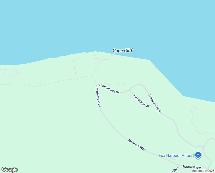 map of restaurants, bars, coffee shops, grocery stores, and more near Harbourside Drive in Fox Harbour