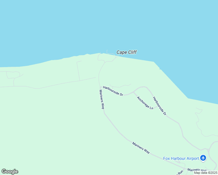 map of restaurants, bars, coffee shops, grocery stores, and more near Harbourside Drive in Fox Harbour