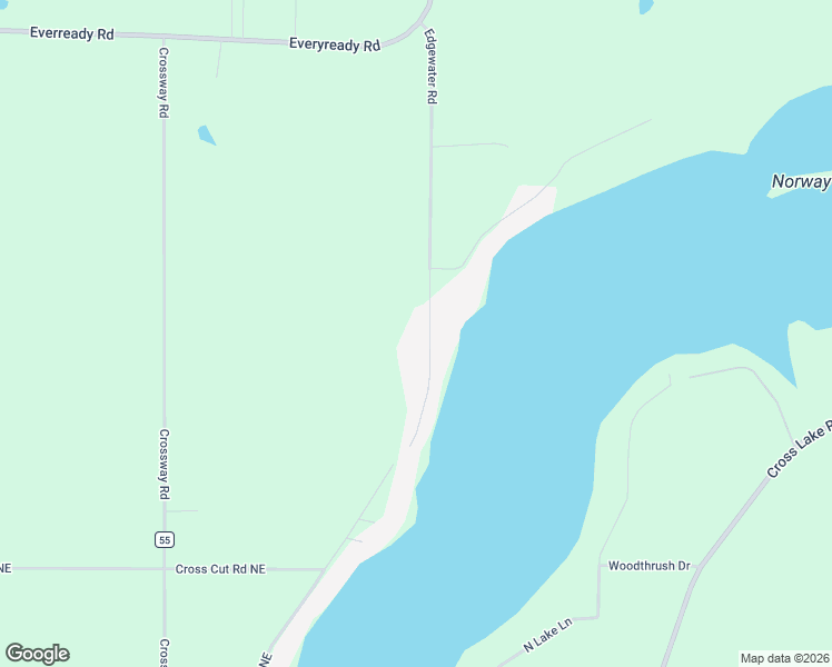 map of restaurants, bars, coffee shops, grocery stores, and more near 19880 Edgewater Road in Pine City