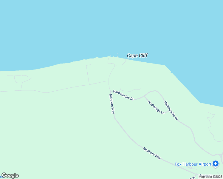 map of restaurants, bars, coffee shops, grocery stores, and more near Mariners Way in Fox Harbour