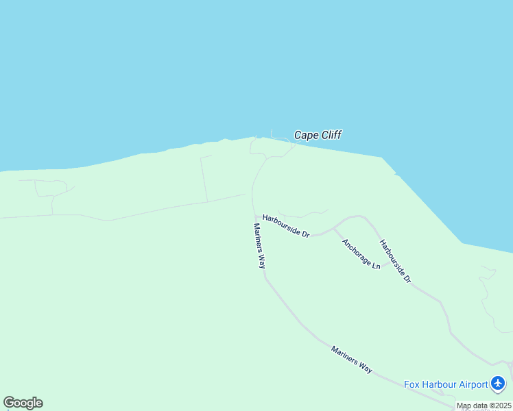 map of restaurants, bars, coffee shops, grocery stores, and more near Mariners Way in Fox Harbour