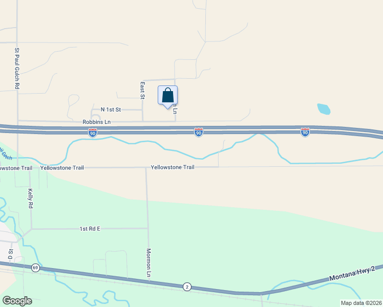 map of restaurants, bars, coffee shops, grocery stores, and more near 101 Yellowstone Road in Whitehall