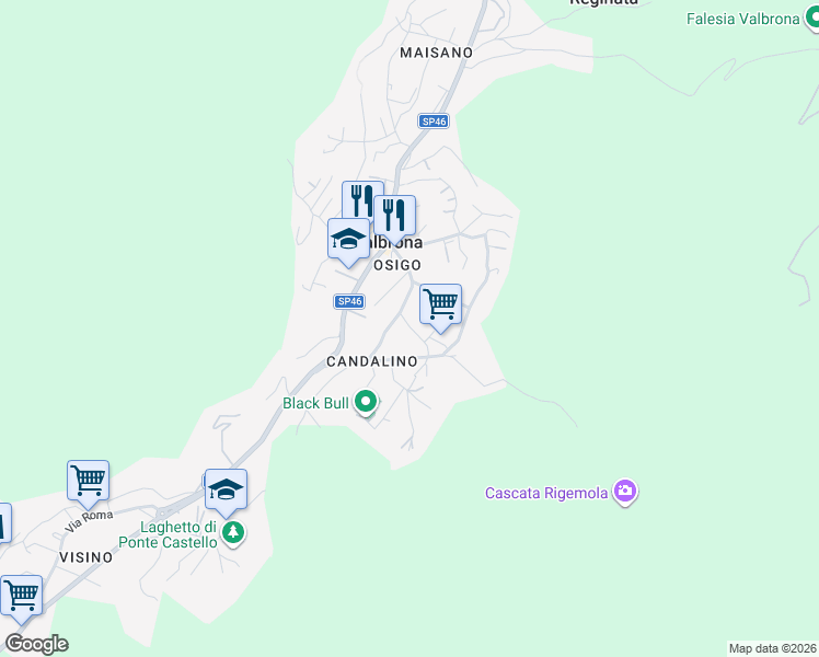 map of restaurants, bars, coffee shops, grocery stores, and more near 7 Via Luigi Ortalli in Valbrona