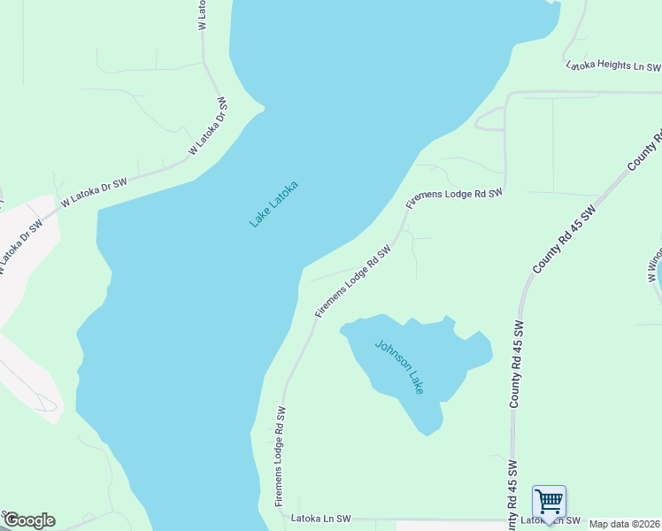 map of restaurants, bars, coffee shops, grocery stores, and more near 3213 East Latoka Circle Southwest in Alexandria