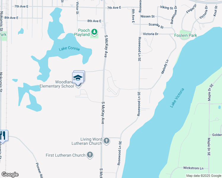 map of restaurants, bars, coffee shops, grocery stores, and more near 1770 10th Avenue East in Alexandria