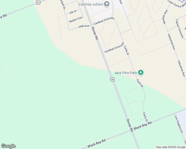 map of restaurants, bars, coffee shops, grocery stores, and more near 311 Doran Road in Petawawa