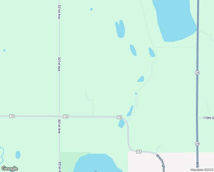 map of restaurants, bars, coffee shops, grocery stores, and more near County Road 13 in Burtrum