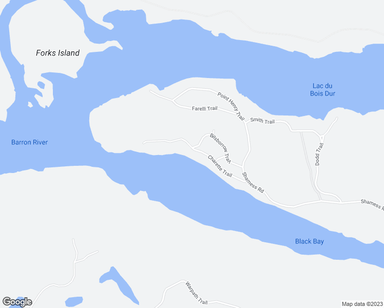 map of restaurants, bars, coffee shops, grocery stores, and more near 93 Bilsborrow Trail in Petawawa