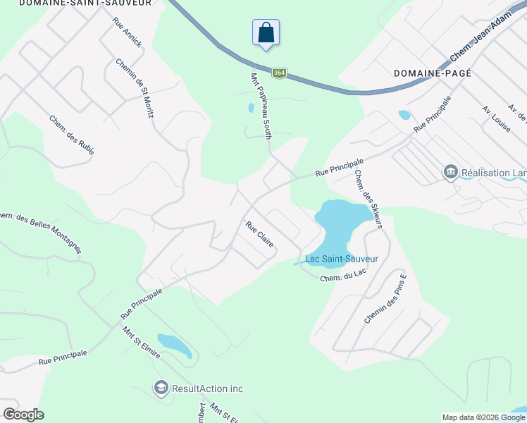 map of restaurants, bars, coffee shops, grocery stores, and more near 8 Chemin de la Colline in Saint-Sauveur