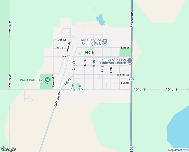 map of restaurants, bars, coffee shops, grocery stores, and more near in Hecla