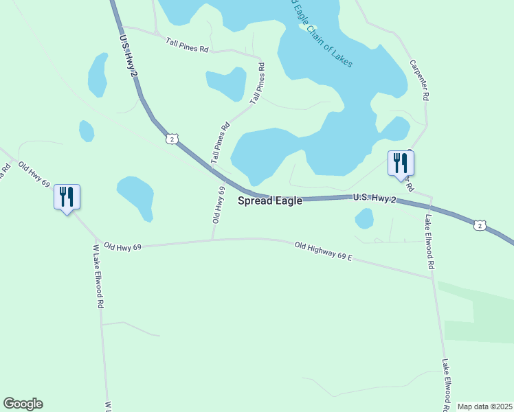 map of restaurants, bars, coffee shops, grocery stores, and more near 1421-1505 U.S. Highway 2 in Florence