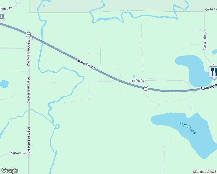 map of restaurants, bars, coffee shops, grocery stores, and more near 10701 Wisconsin 70 in Minocqua