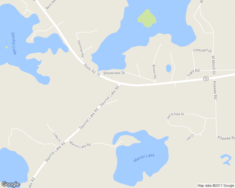 map of restaurants, bars, coffee shops, grocery stores, and more near 11550 Nutter Road in Minocqua