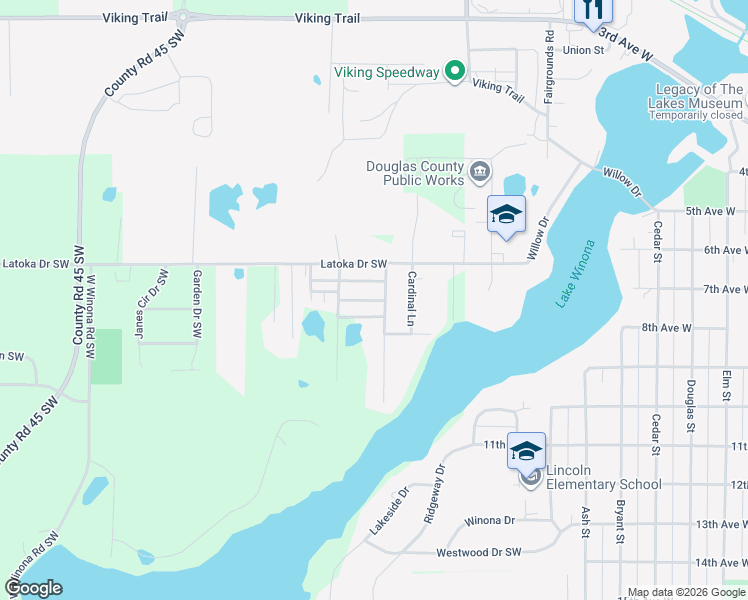 map of restaurants, bars, coffee shops, grocery stores, and more near 1222 Sunset Drive in Alexandria